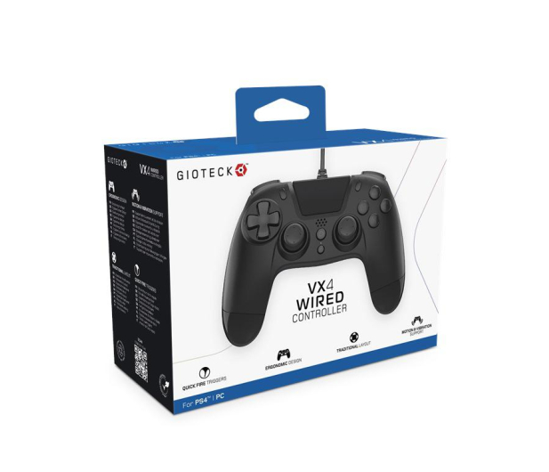 Gioteck Kontroler VX-4 przewodowy dla PS4 Czarny - 1466673 - zdjęcie 4